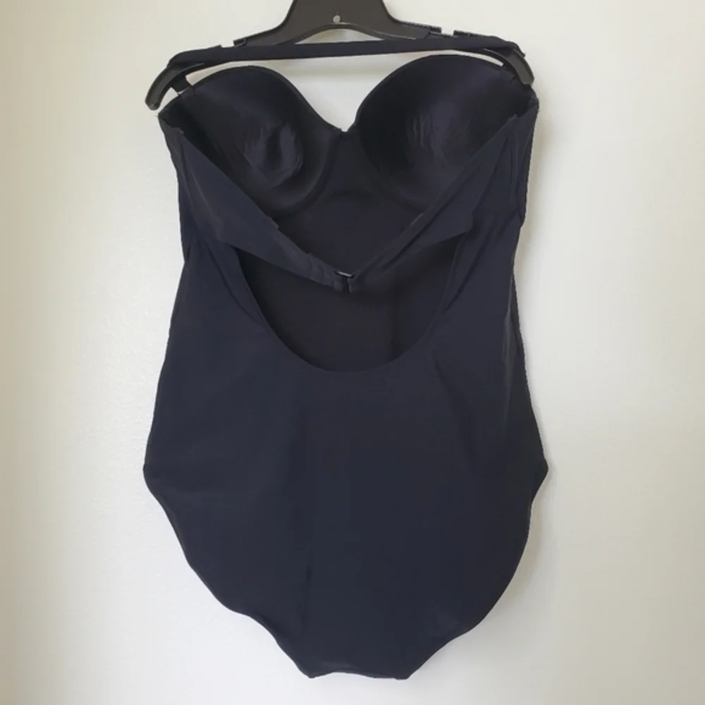 Old‎ Navy Women's Black Strapless Balconette One Piece Underwire Swimsuit XXL